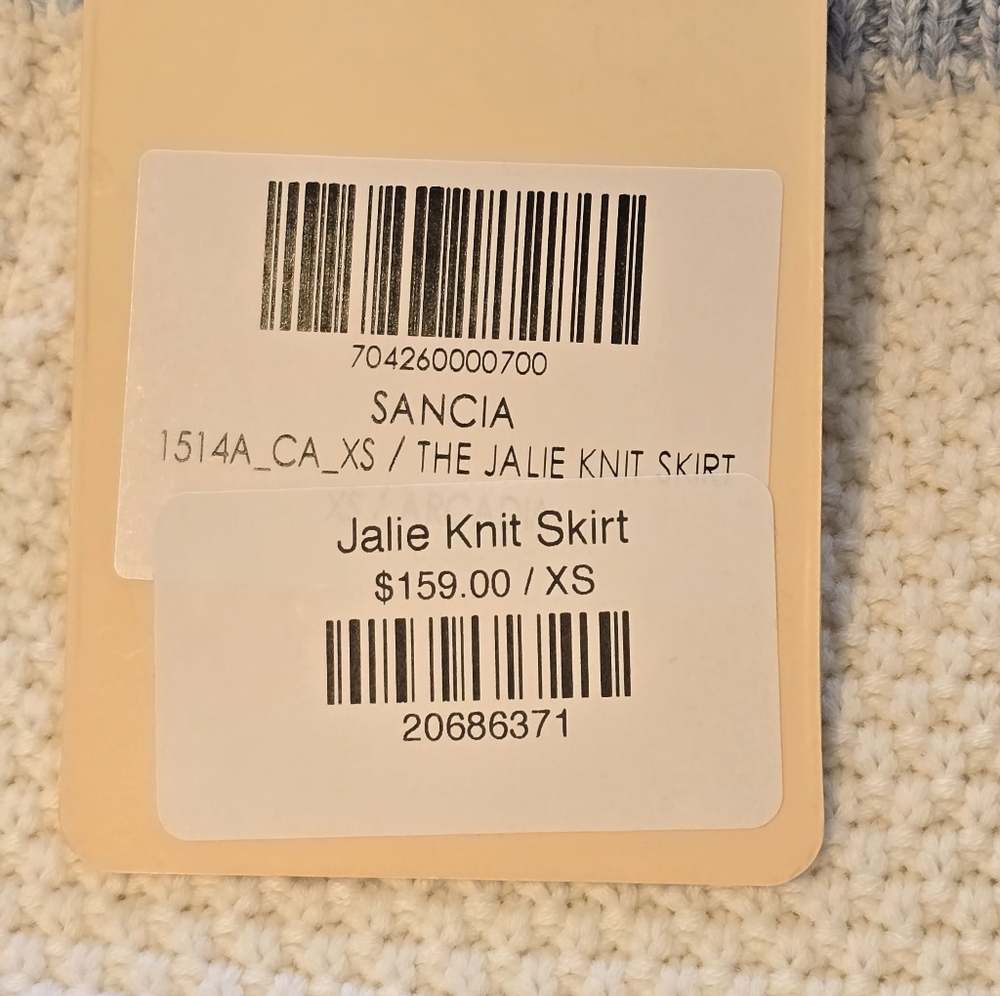 NWT Sancia Jalie Knit Cream High-Waisted Pencil Skirt XS - Picture 14 of 14